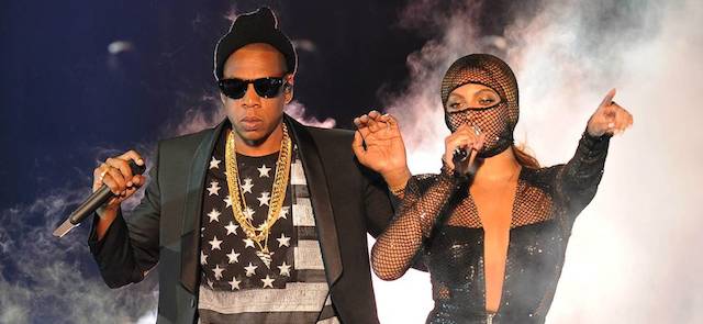 IMAGE DISTRIBUTED FOR PARKWOOD ENTERTAINMENT - Beyonce and JAY Z perform on the opening night of the On The Run Tour at Sun Life Stadium on Wednesday, June 25, 2014, in Miami, Florida. (Photo by Jeff Daly/Invision for Parkwood Entertainment/AP Images)