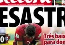 Le prime pagine dei giornali in Portogallo