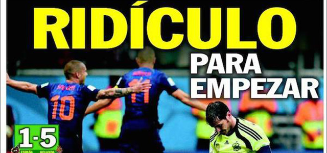 Le prime pagine in Spagna e in Olanda