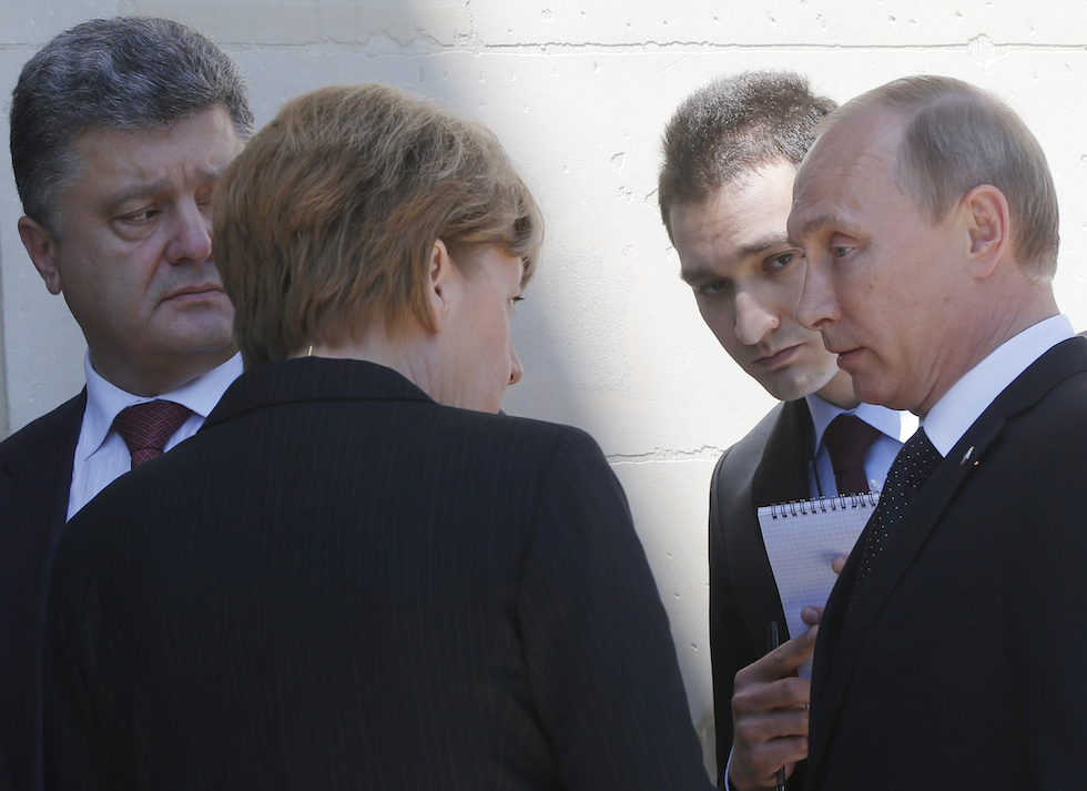 Putin e Poroshenko in Francia