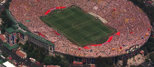 17 JUN 1994: AN AERIAL VIEW OF THE ROSE BOWL IN PASADENA, CALIFORNIA DURING THE 1994 WORLD CUP FINAL IN PASADENA, CALIFORNIA. Mandatory Credit: Mike Powell/ALLSPORT