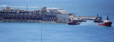 Costa Concordia, diretta porto di Voltri, Genova