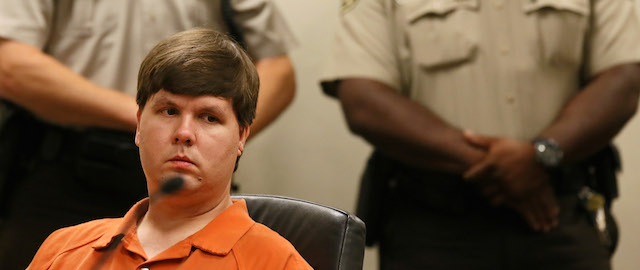 Justin Ross Harris, the father of a toddler who died after police say he was left in a hot car for about seven hours, sits for his bond hearing in Cobb County Magistrate Court, Thursday, July 3, 2014, in Marietta, Ga. (AP Photo/Marietta Daily Journal, Kelly J. Huff, Pool)