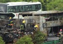 L'esplosione di un autobus in Cina