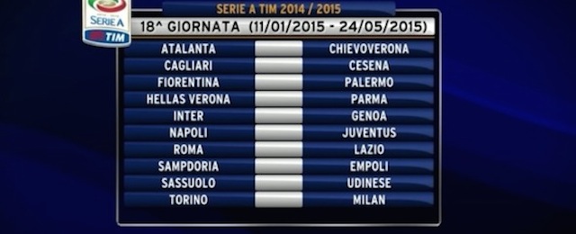 Calendario Serie A 2014-15