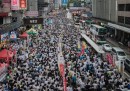 La manifestazione per la democrazia a Hong Kong