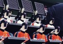 I tifosi robotici nel campionato di baseball della Corea del Sud
