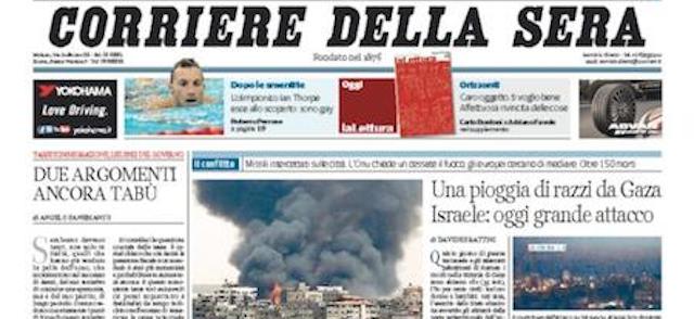 Le prime pagine di domenica 13 luglio 2014