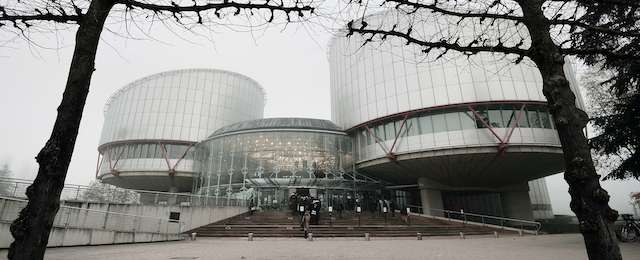 A picture taken on November 27, 2013 shows the Court of Human Rights (ECHR) in Strasbourg. AFP PHOTO/FREDERICK FLORIN (Photo credit should read FREDERICK FLORIN/AFP/Getty Images)