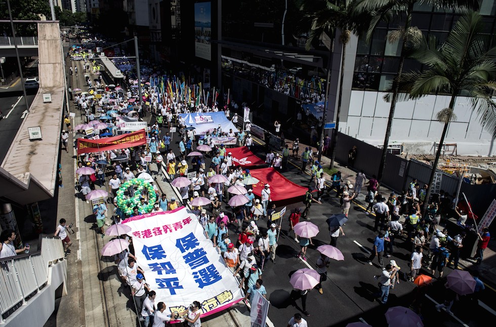 Le proteste contro la democrazia ad Hong Kong