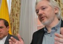 La conferenza stampa di Assange