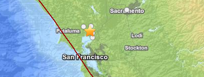 C’è stato un terremoto di magnitudo 6.0 poco a nord di San Francisco in California