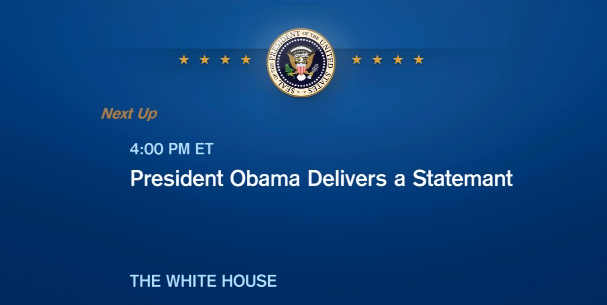 Il discorso di Obama in diretta