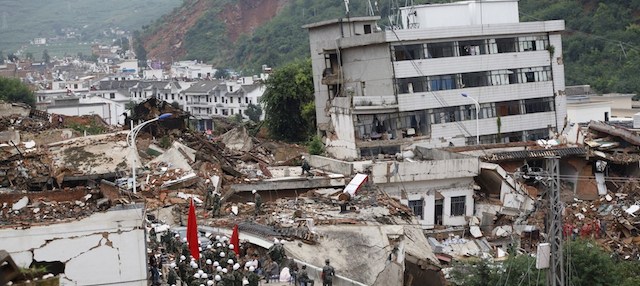 Ludian, nella prefettura di Zhaotong, 4 agosto 2014. 
(STR/AFP/Getty Images)