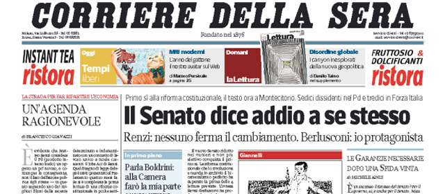 Le prime pagine di sabato 9 agosto 2014