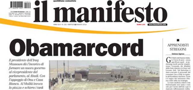 Le prime pagine di martedì 12 agosto 2014