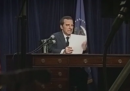 I minuti precedenti alle dimissioni di Richard Nixon, recitati