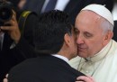 Le foto dei calciatori in Vaticano