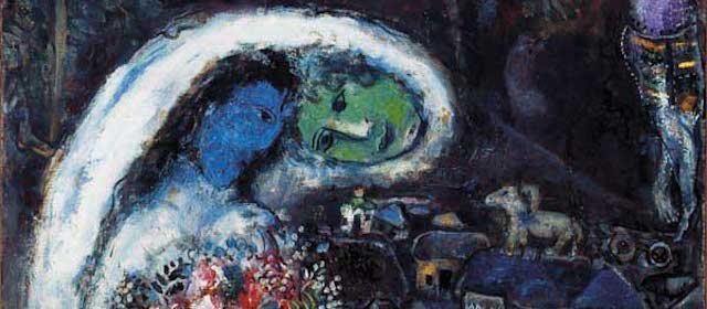 Marc Chagall

La fidanzata dal viso blu

1932‐1960, olio su tela originale

Collezione Privata

© Chagall ®, by SIAE 2014