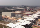 I cantieri di Expo 2015 a Milano, visti da un drone