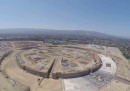 Il nuovo campus di Apple in costruzione, visto da un drone