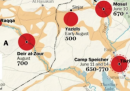 La mappa dei massacri dell'IS in Iraq e in Siria