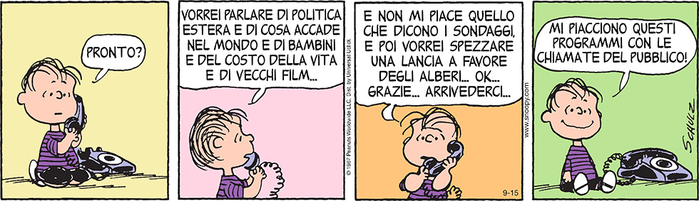 Peanuts 2014 settembre 15