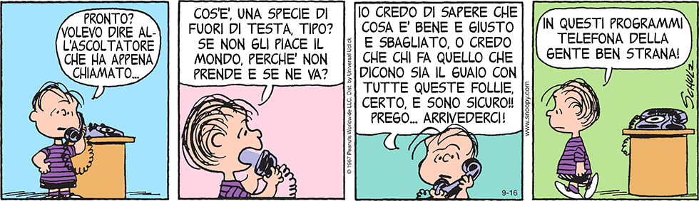 Peanuts 2014 settembre 16