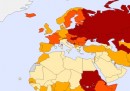 La mappa dei suicidi nel mondo