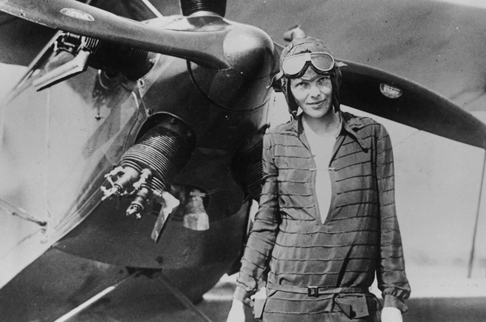 Amelia Earhart nel 1928. (Getty Images)