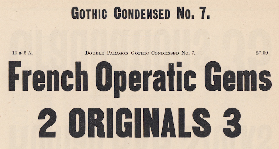 Gothic Condensed No. 7