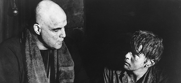 Marlon Brando (left) as Colonel Kurtz and Martin Sheen as Captain Willard in Francis Ford Coppola's Vietnam film 'Apocalypse Now'. (Photo by Hulton Archive/Getty Images)