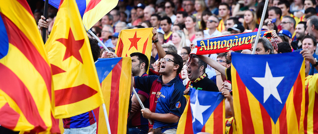 > at Camp Nou on September 27, 2014 in Barcelona, Spain.