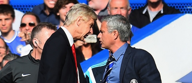 during the Barclays Premier League match between Chelsea and Arsenal at Stamford Bridge on October 4, 2014 in London, England.
