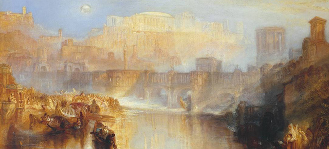 William Turner
Roma antica: Agrippina sbarca con le ceneri di Germanico, 1839
Tate Gallery – parte del Turner Bequest 1856
