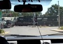 Lo scontro tra un camion e un treno in Louisiana - video