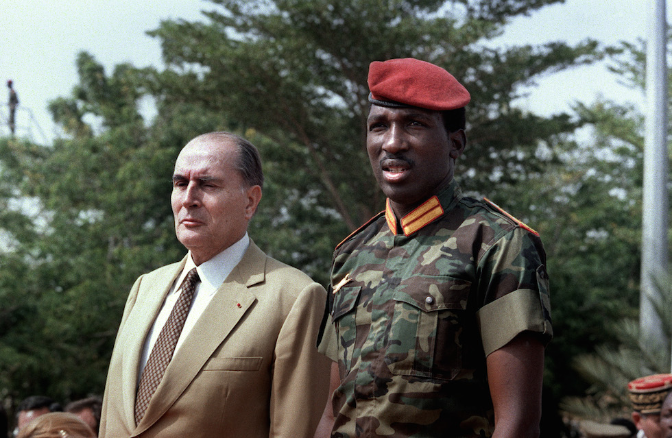 Francois Mitterrand e Thomas Sankara