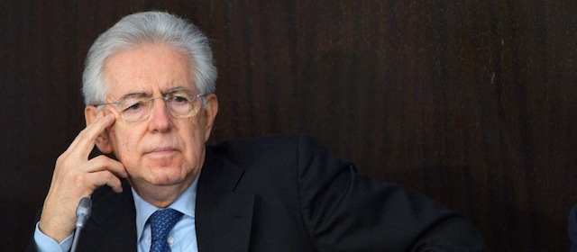 Italian Prime Minister Mario Monti, who handed his resignation on December 21, gives his end of the year press conference in Rome on December 23, 2012. Prime Minister Mario Monti said today that he would not candidate himself in the February general election but is ready to lead the country if called to do so by parties or coalitions which adhere to his programme. AFP PHOTO / VINCENZO PINTO (Photo credit should read VINCENZO PINTO/AFP/Getty Images)