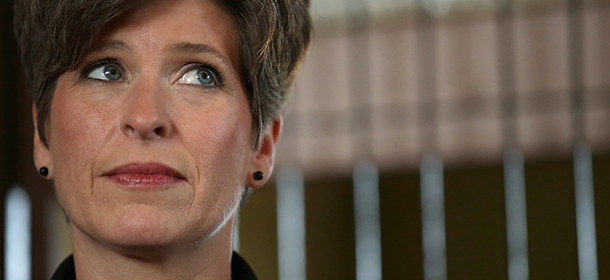 OSCEOLA, IA - NOVEMBER 02: Republican U.S. Senate candidate Joni Ernst attends a campaign stop at the Amtrak Osceola Train Depot November 2, 2014 in Osceola, Iowa. A Des Moines Register poll publised Saturday put Ernst seven points ahead of her opponent, Rep. Bruce Braley (D-IA), three days before the election. During a November 1, conference call, U.S. Senate Majority Leader Harry Reid (D-NV) told progerssive activists "If we win Iowa, we're going to be just fine. Iowa is critical." (Photo by Chip Somodevilla/Getty Images)