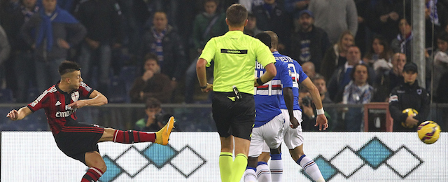 Il gol di Stephan El Shaarawy per il Milan.
(Marco Luzzani/Getty Images)