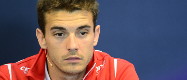 Marussia's French driver Jules Bianchi holds a press conference at the Spa-Francorchamps circuit in Spa on August 21, 2014 ahead of the Belgium Formula One Grand Prix. AFP PHOTO / TOM GANDOLFINI (Photo credit should read Tom Gandolfini/AFP/Getty Images)