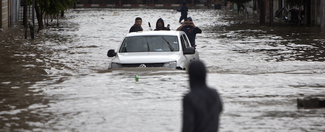 Le foto dell’alluvione a Gaza