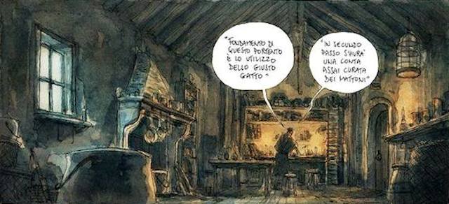 La prima pagina di una nuova storia di Gipi