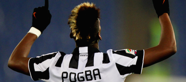 Paul Pogba (Juventus) dopo avere segnato il suo primo gol
Paolo Bruno/Getty Images)
