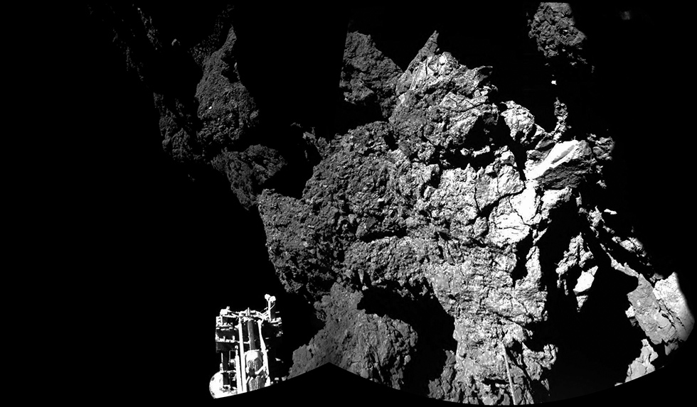 Superficie cometa vista da Philae