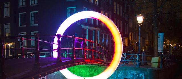 Le foto del Festival delle luci ad Amsterdam