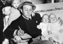 Bing Crosby con tre figli