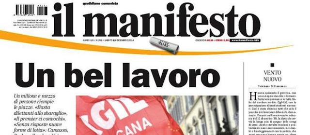 Le prime pagine di sabato 13 dicembre 2014