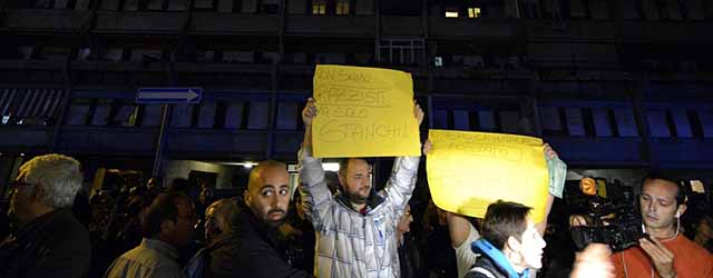 Foto Daniele Leone / LaPresse
13/11/2014 Roma, Italia
Cronaca
Roma, nuove proteste a Tor Sapienza: residenti contro immigrati. Giorgia Meloni incontra i residenti.