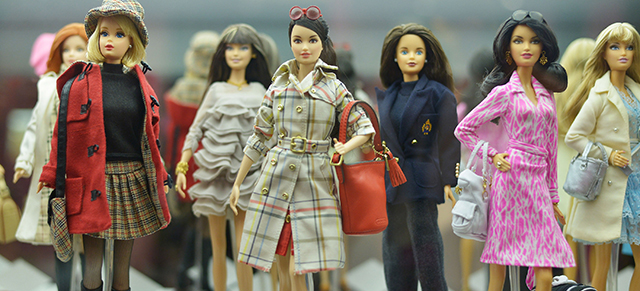 SAO PAULO, BRAZIL - NOVEMBER 03: Barbie Dolls are displayed in the Barbie Experience during Sao Paulo Fashion Week Winter 2015 at Porao das Artes on November 3, 2014 in Sao Paulo, Brazil. (Photo by Studio Fernanda Calfat/Getty Images)